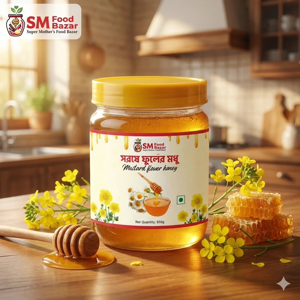 SM Food Bazar Mustard Flower Honey – 100% Raw & Organic - Image 3