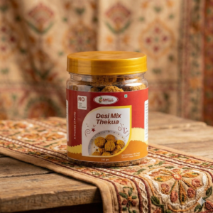 Desi Mix Thekua – Desi Ghee, Khati Gur & Coconut (250g, 11-13pcs)