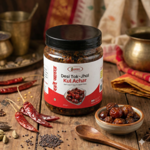 Desi Tok-Jhal Kul Achar (Desi Spicy & Tangy Kul Jujube Pickle) 500g